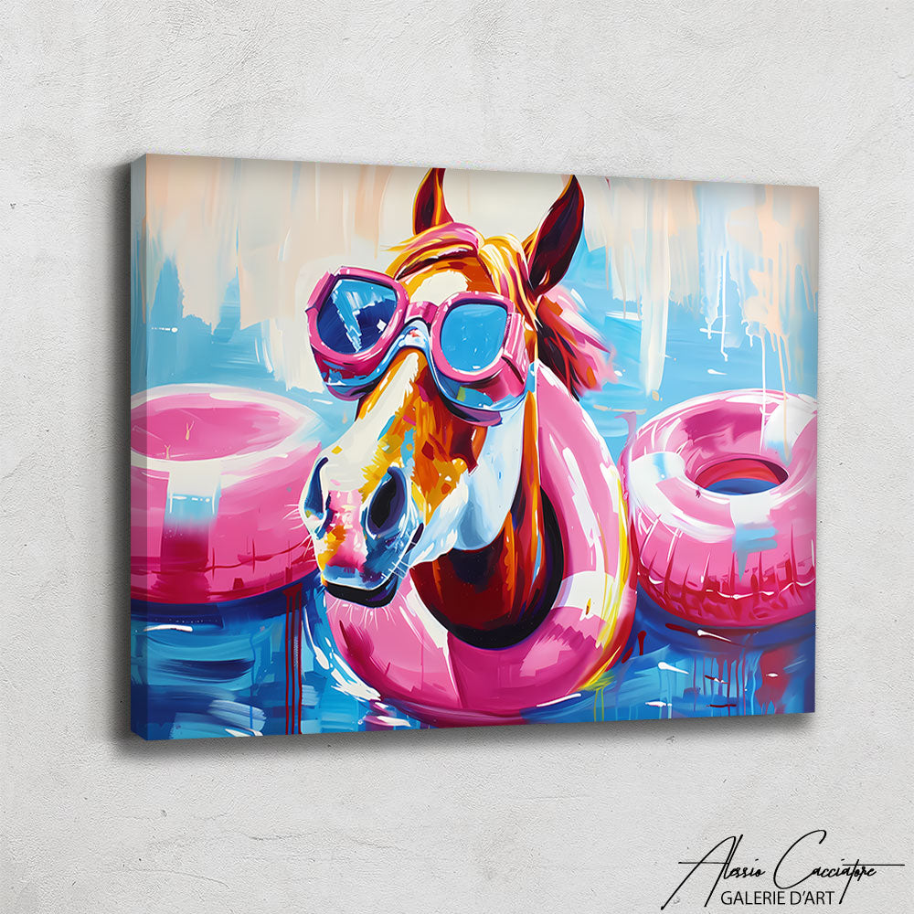 TABLEAU CHEVAL PLAGE