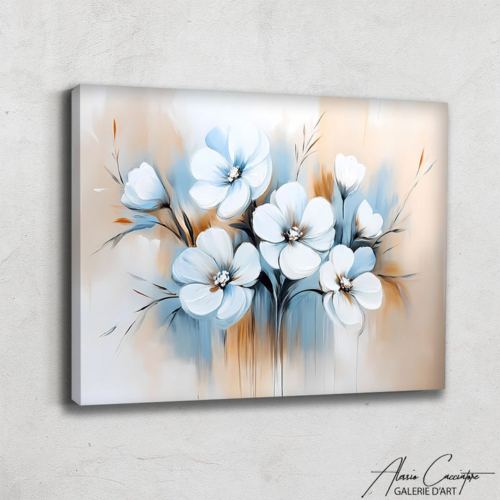 Tableau Fleurs Blanches