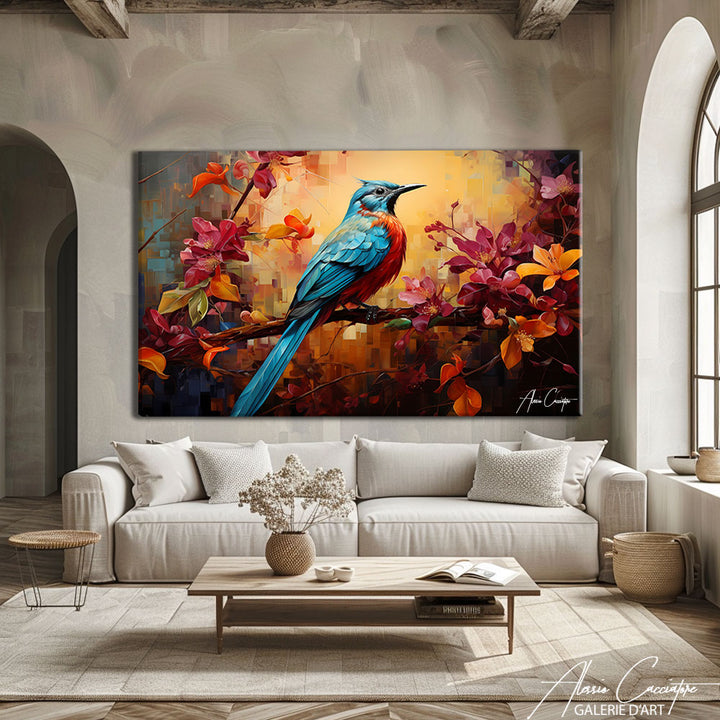 Tableau Oiseau sur Branche