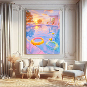 tableau coucher de soleil