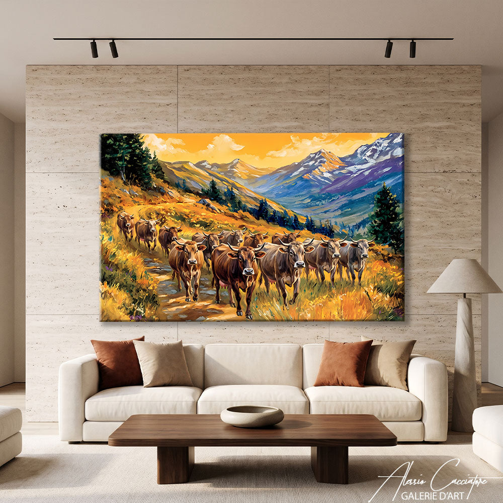 Peinture Vaches