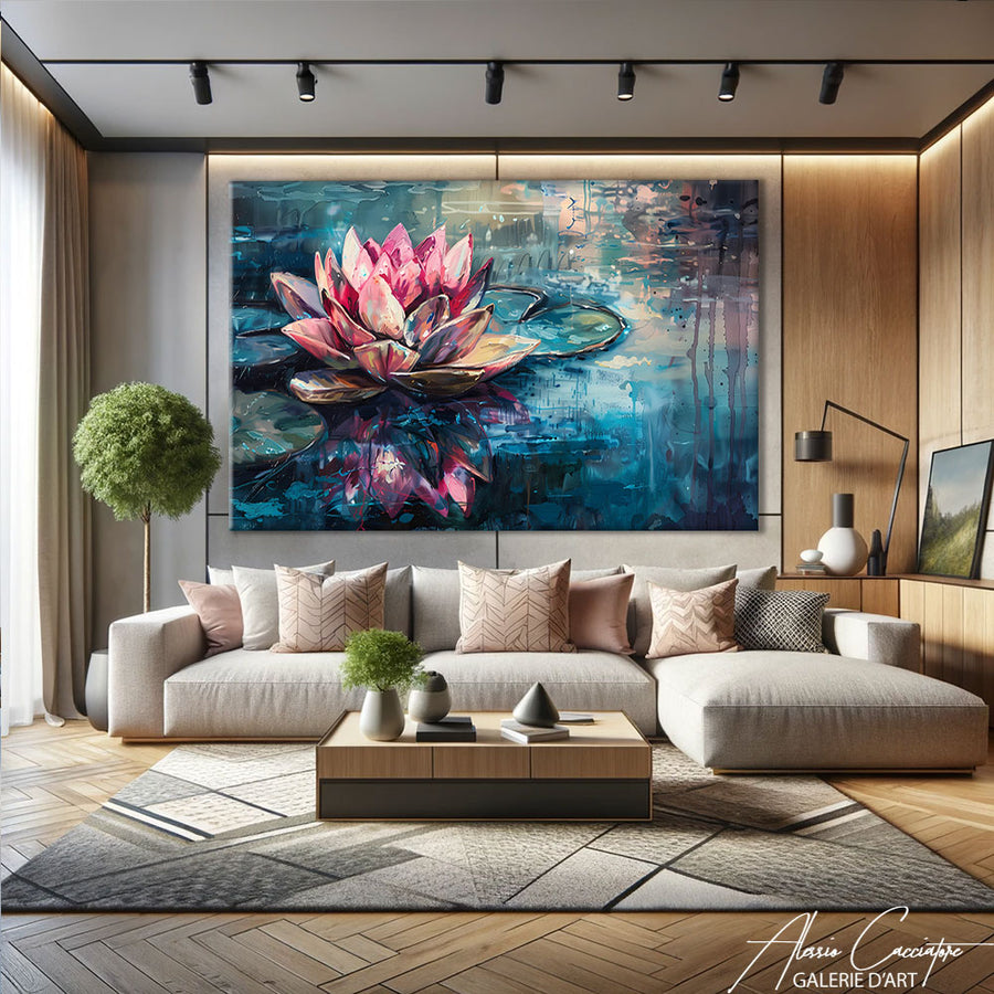 Tableau pour chambre adulte zen – mise en situation