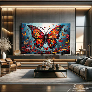 Tableau Peinture Acrylique Papillon