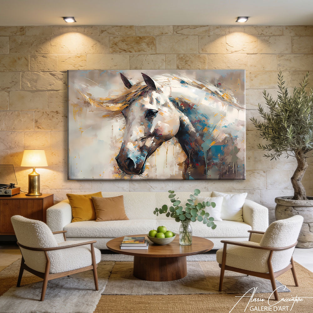 TABLEAU CHEVAL BLANC