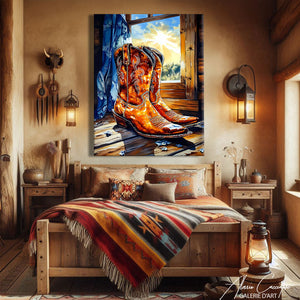 tableau coucher de soleil
