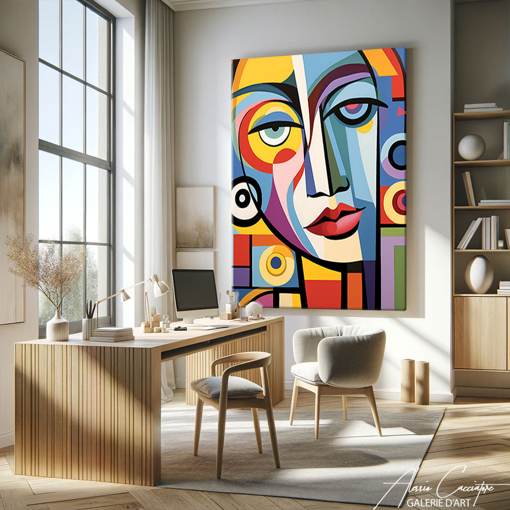 Tableau Cubiste Femme