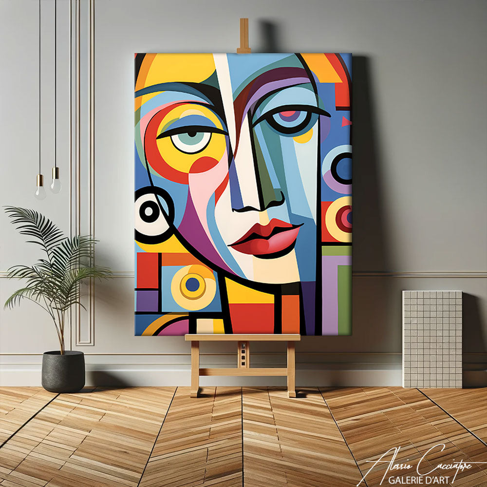 Peinture Visage Cubiste