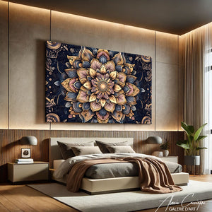 Toile mandala chambre
