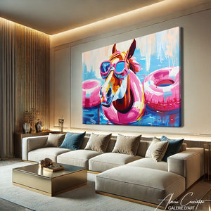 Toile Cheval abstrait

