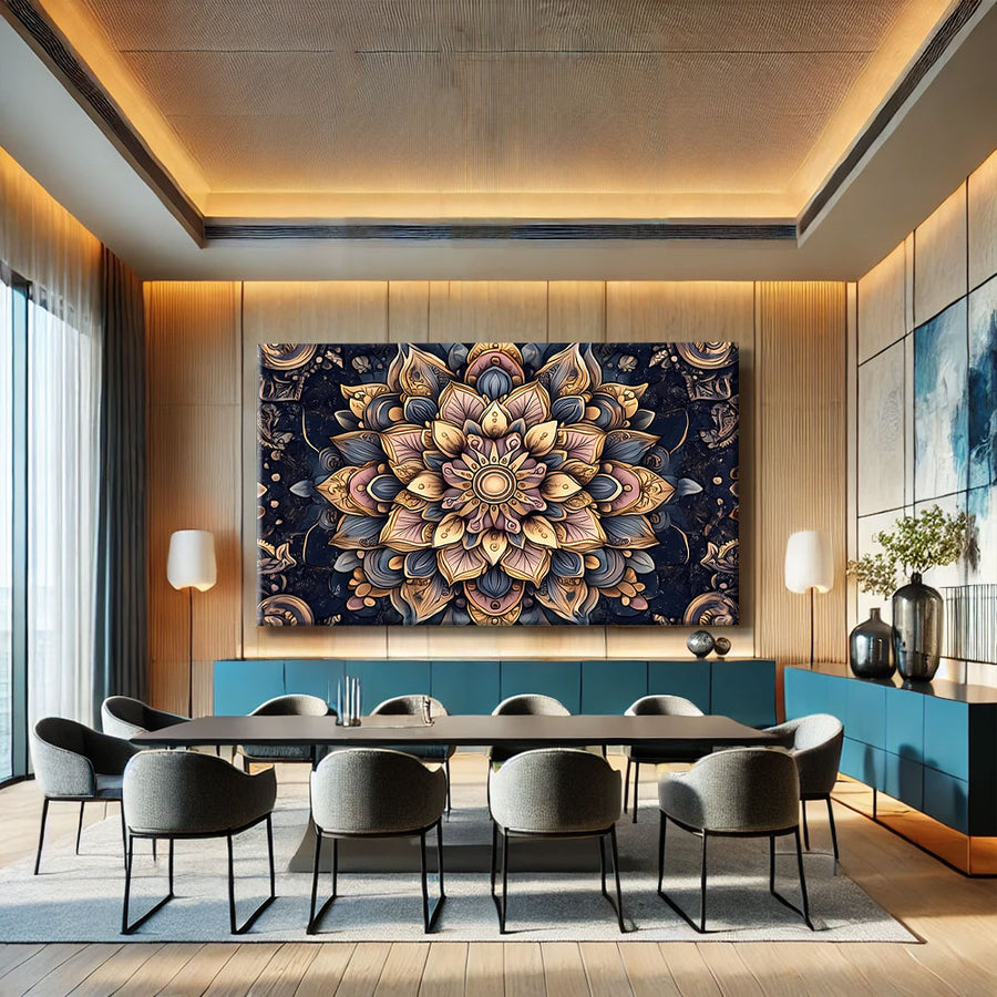 Mandala Sur Toile – mise en situation