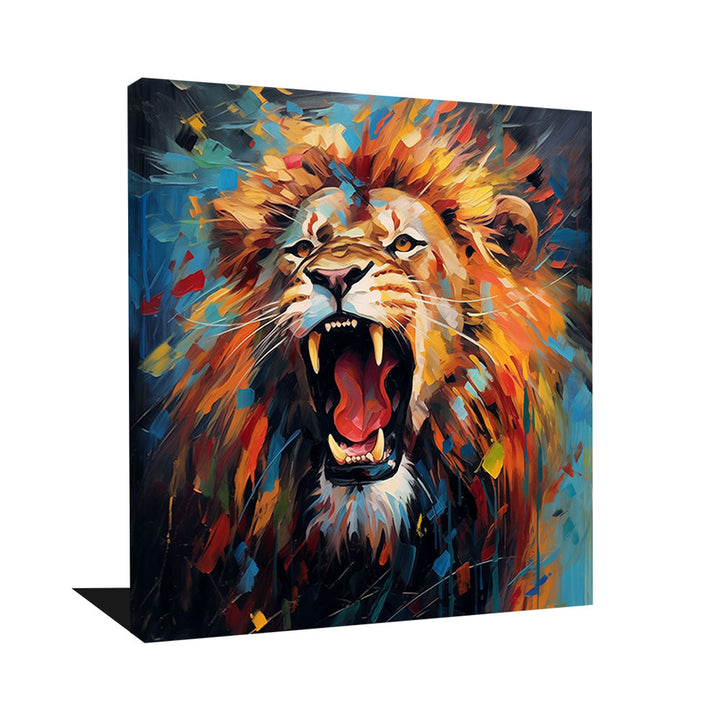 tableau lion