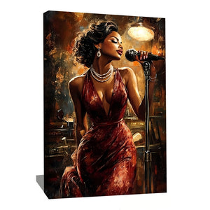Peinture Chanteuse Jazz