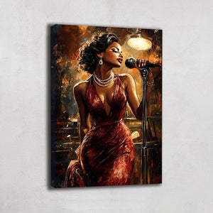 Peinture Chanteuse Jazz