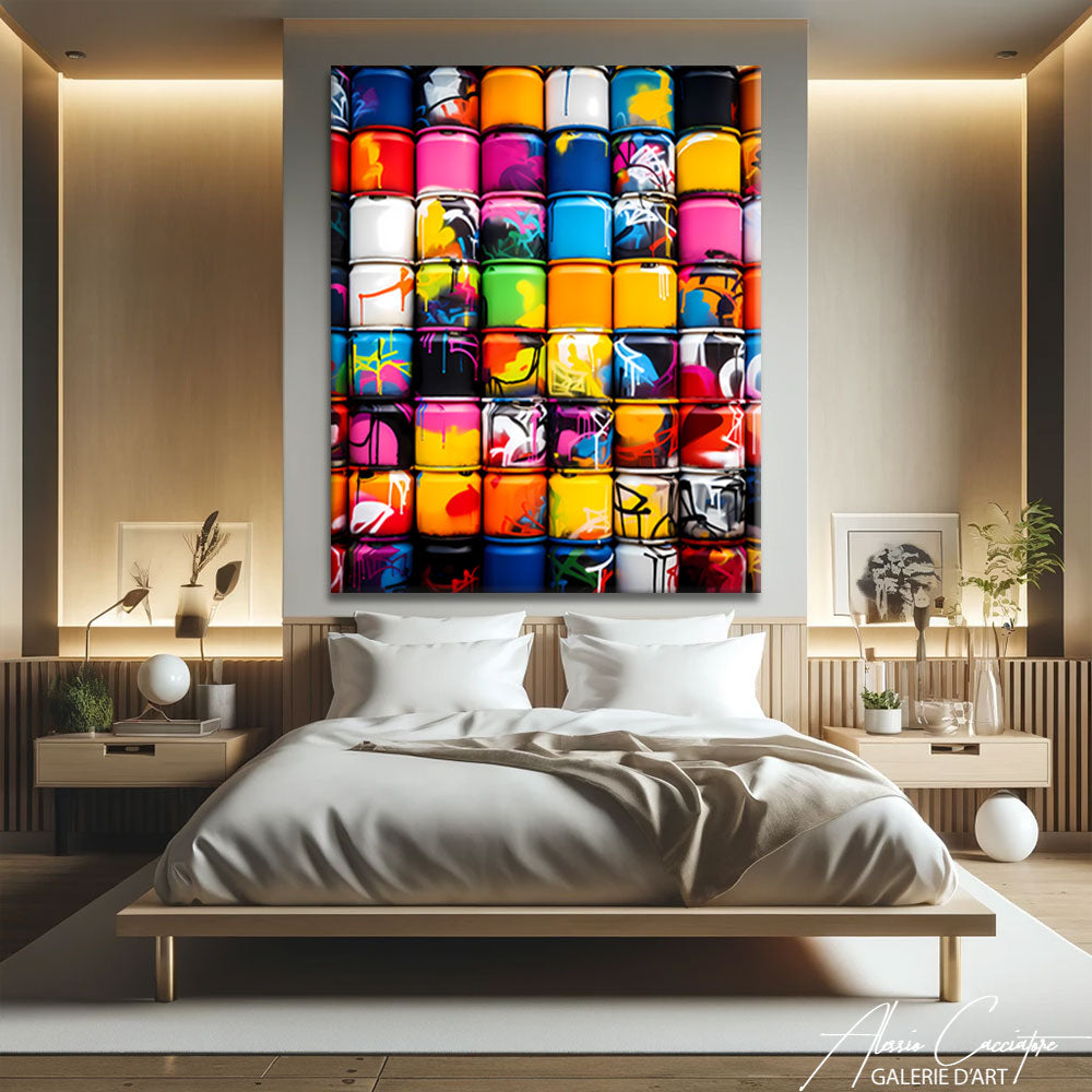 tableau pop art graffiti