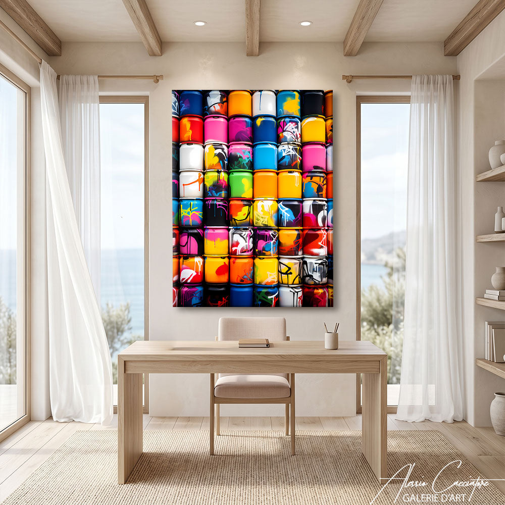 tableau peinture graffiti