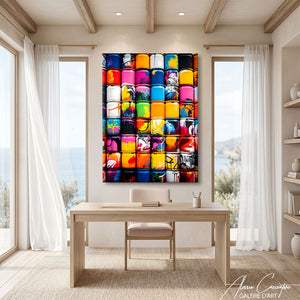 tableau peinture graffiti