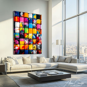 tableau peinture graffiti