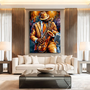 Peinture Joueur De Jazz