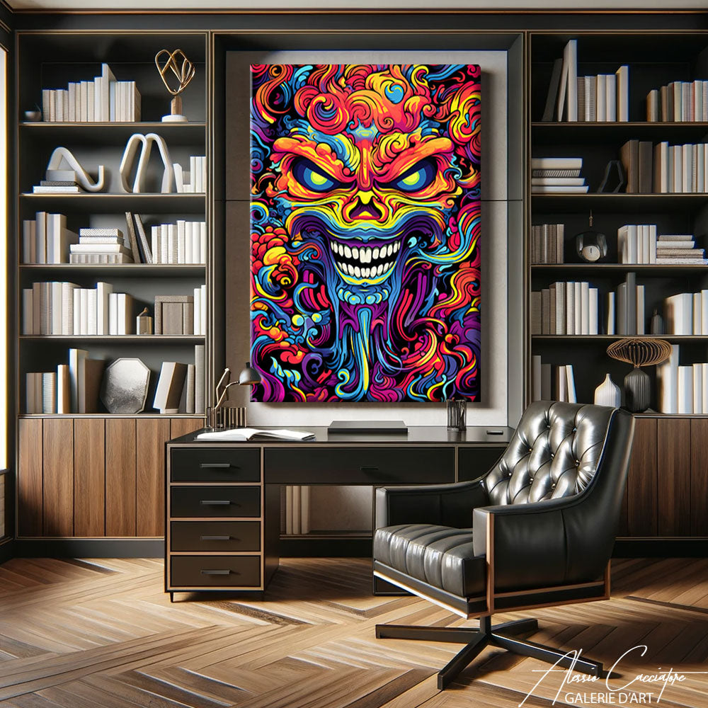 tableau art psychédélique