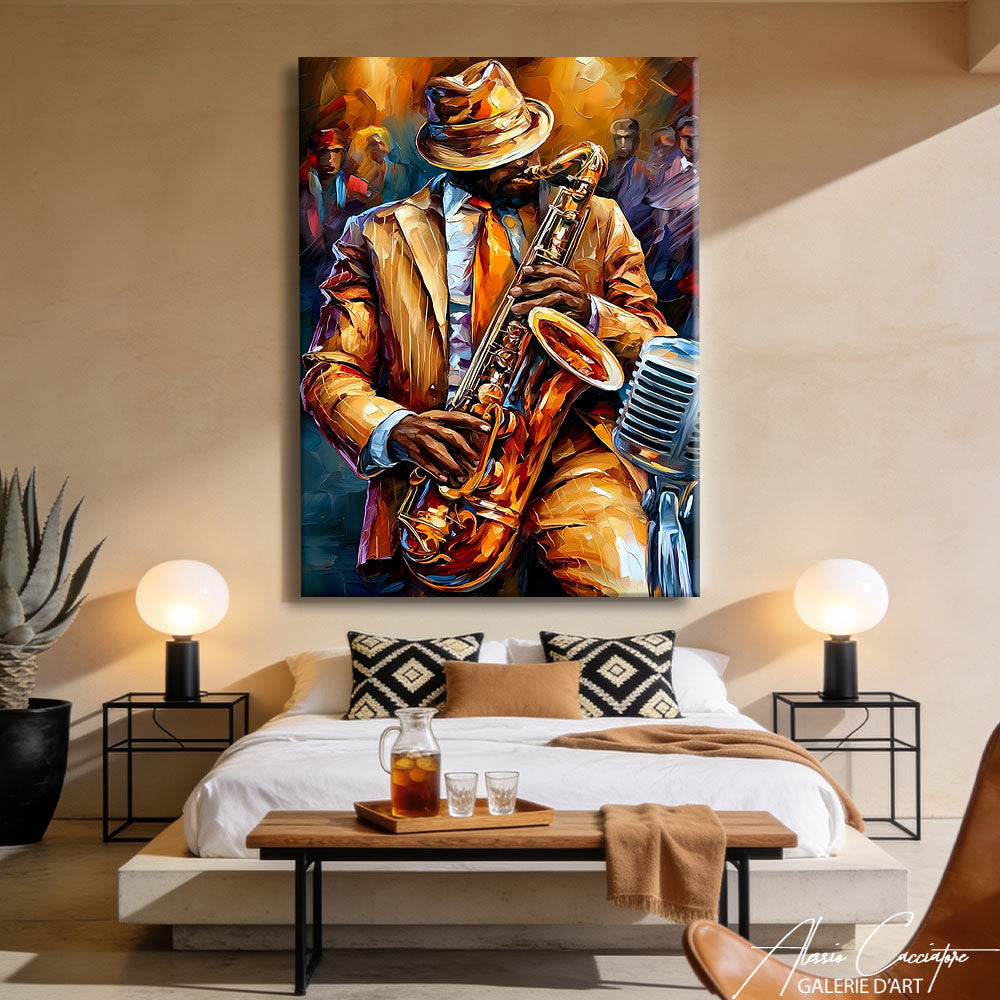 Toile Joueur De Jazz
