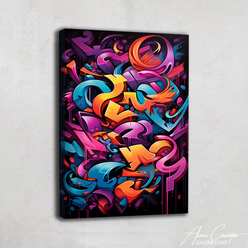 tableau peinture graffiti