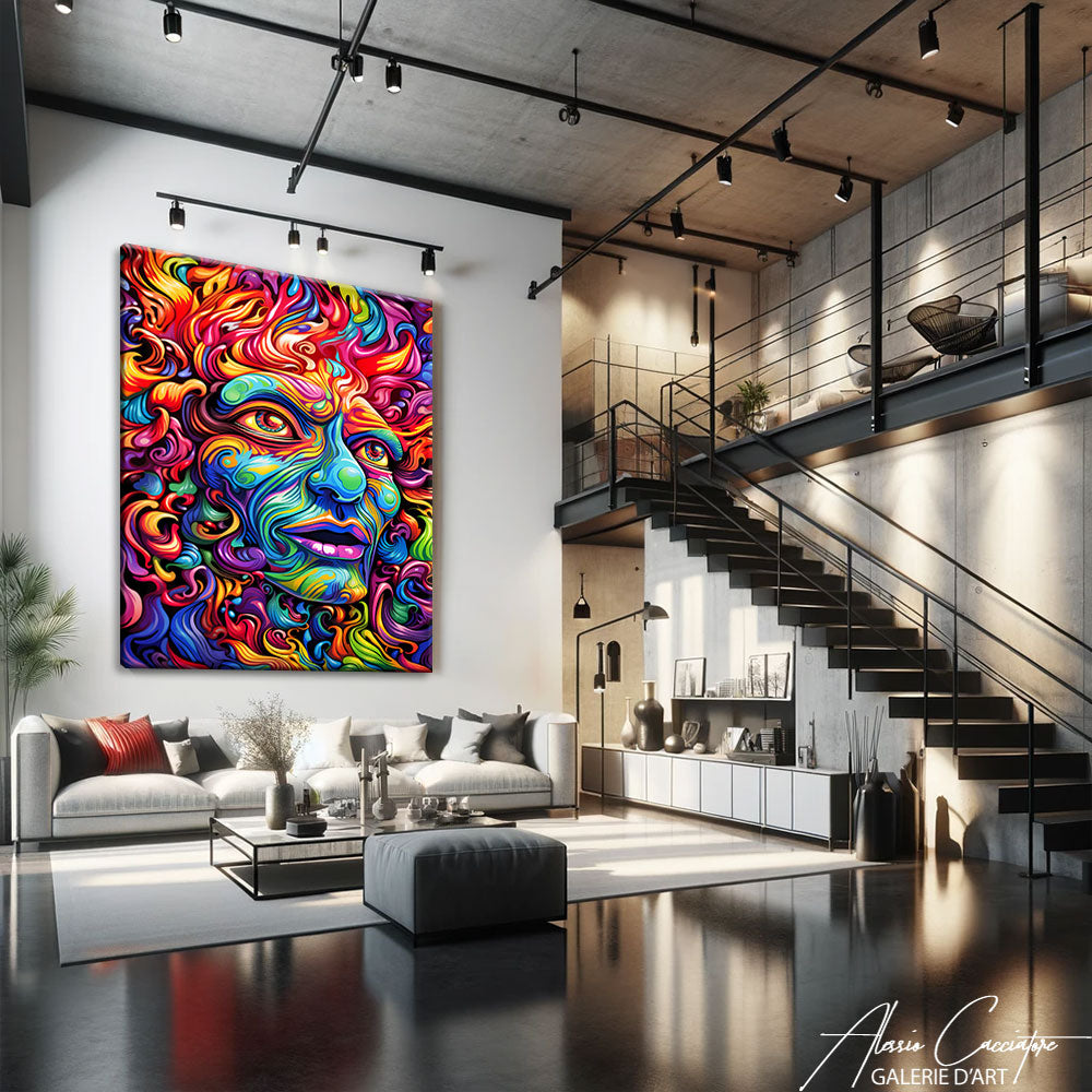 Tableau Art Psychédélique