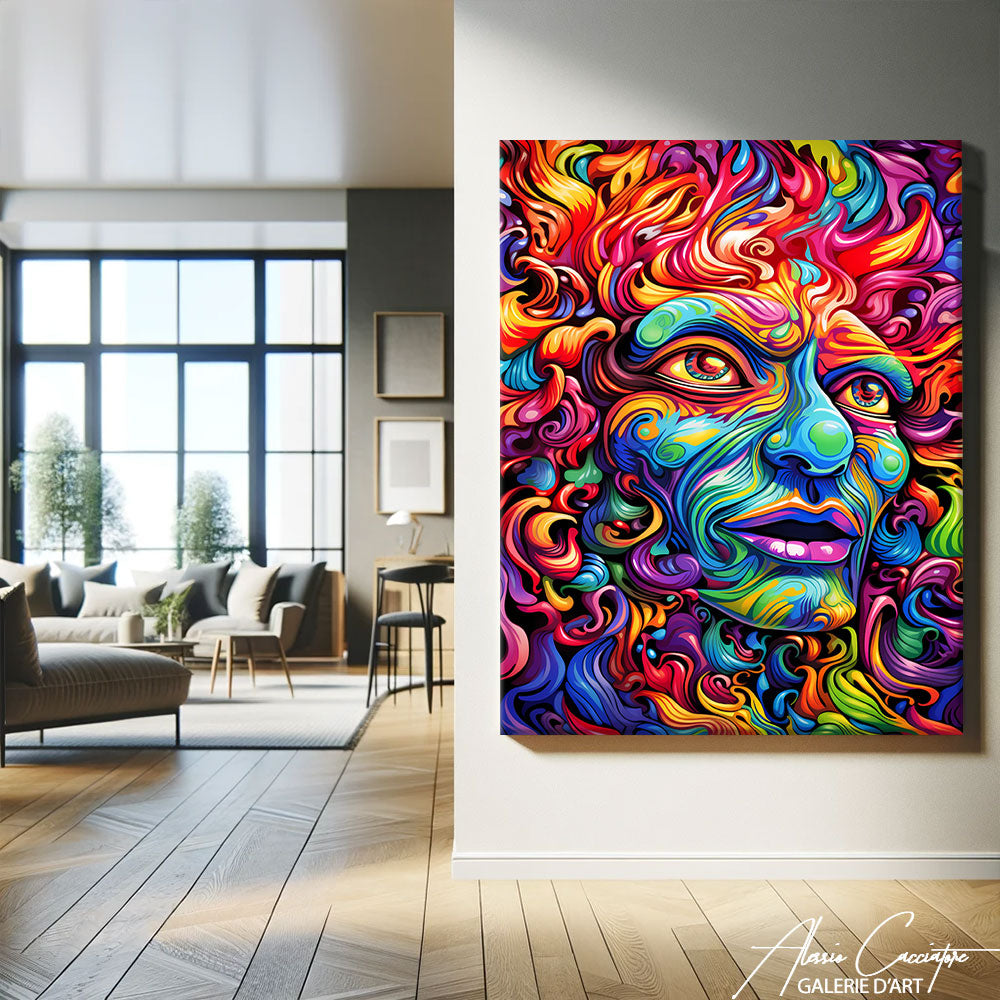 Tableau Deco Psychédélique