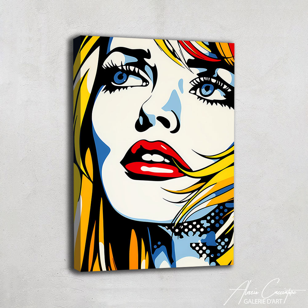 Toile Pop Art Femme