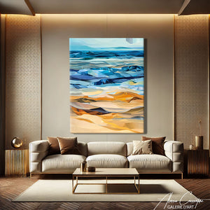 Tableau Mer Abstraite
