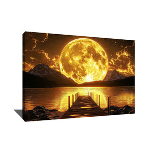 TABLEAU PAYSAGE LUNE