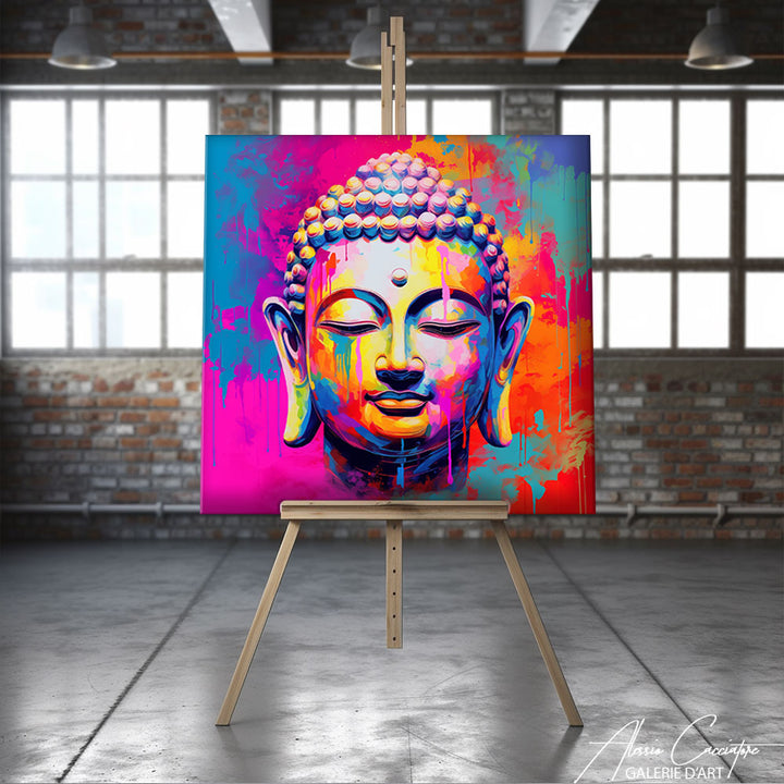 Peinture sur Toile Bouddha Zen