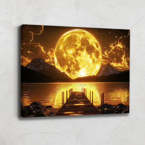 TABLEAU PAYSAGE LUNE
