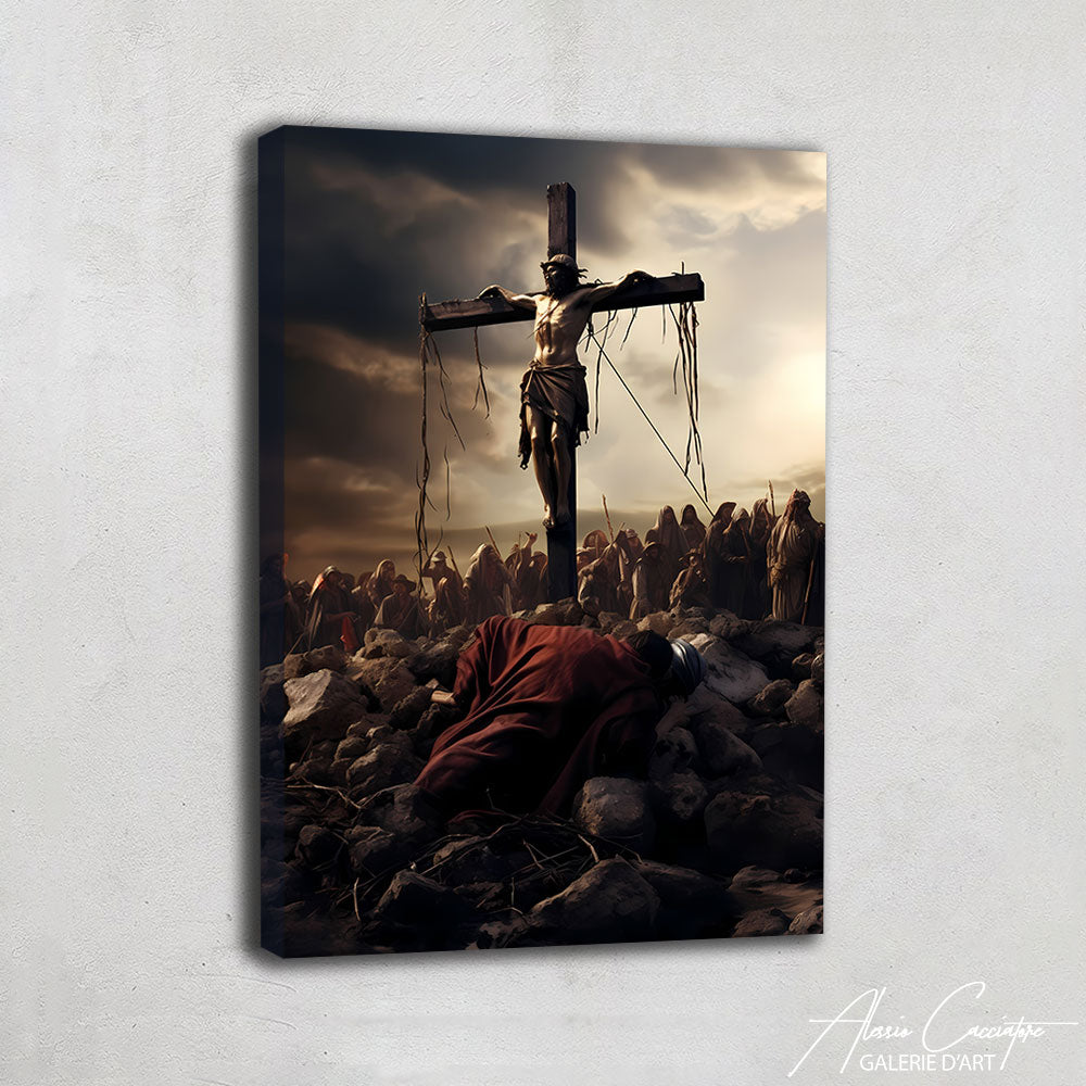 Peinture Christ Crucifié