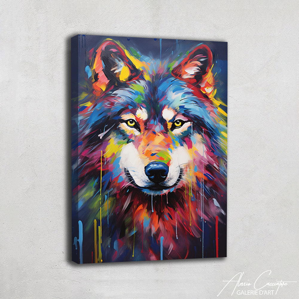 Tableau avec une Tête de Loup