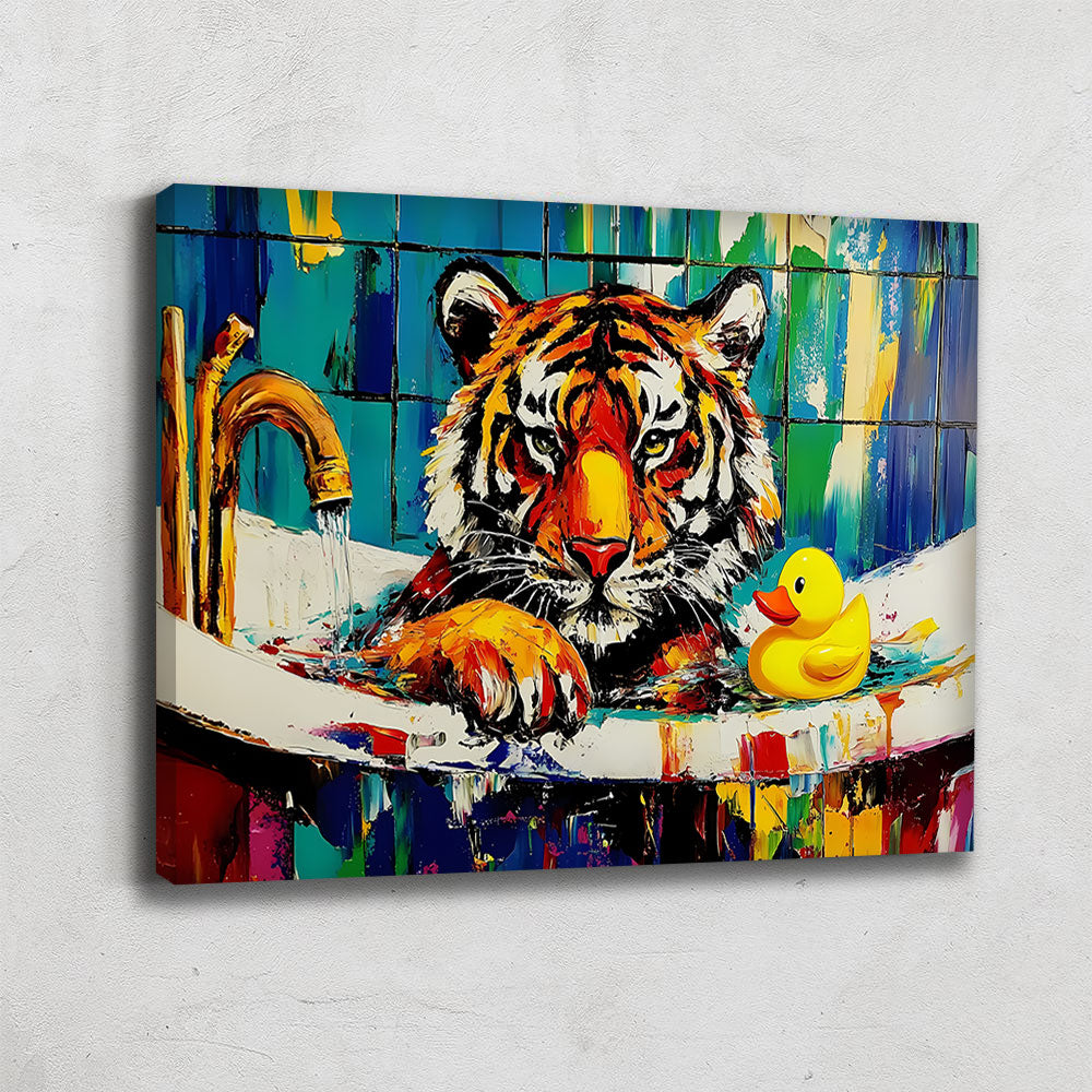 TABLEAU TIGRE SALLE DE BAIN