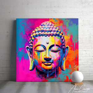 tableau bouddha pop art