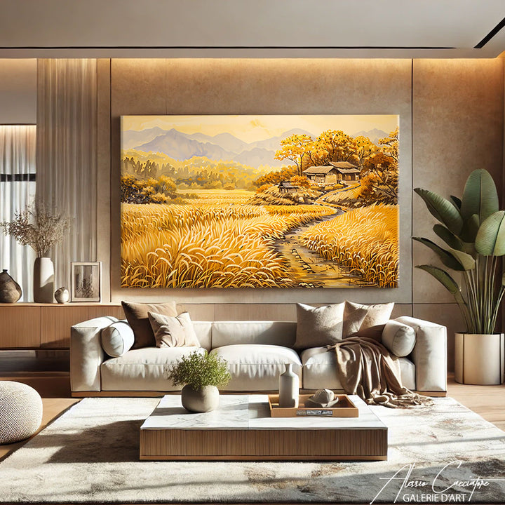 Tableau Peinture Paysage Moderne
