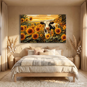 Toile Vache Couleur