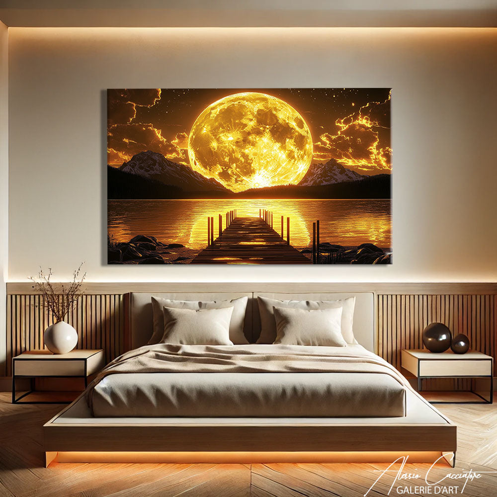TABLEAU PAYSAGE LUNE