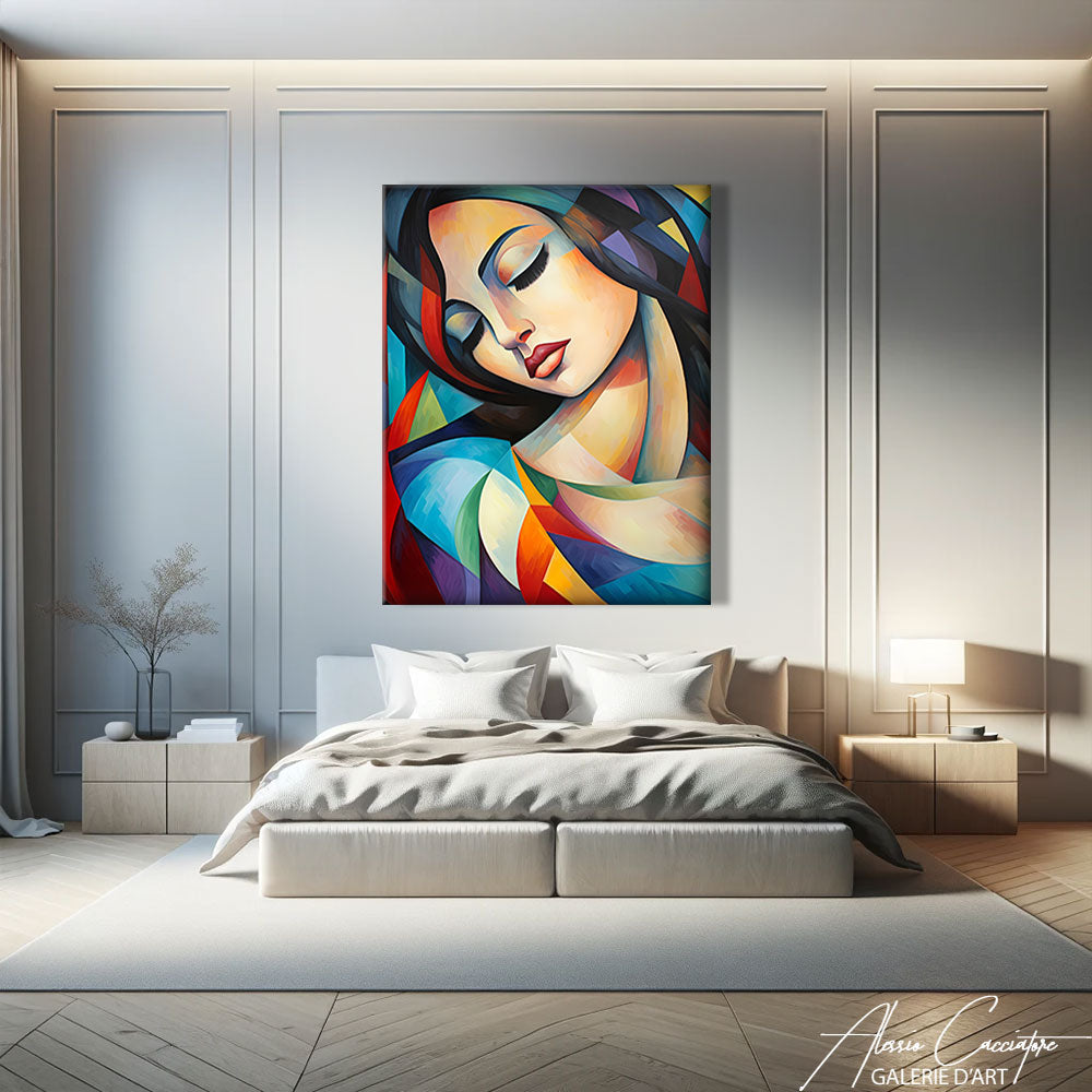 Tableau Cubiste Femme