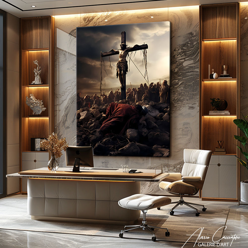 Tableau crucifixion Jésus