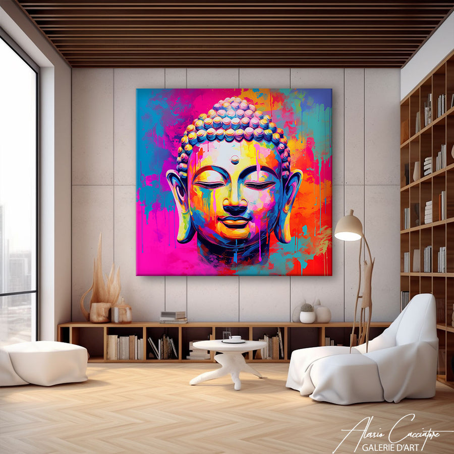 Bouddha Peinture Couleur – mise en situation