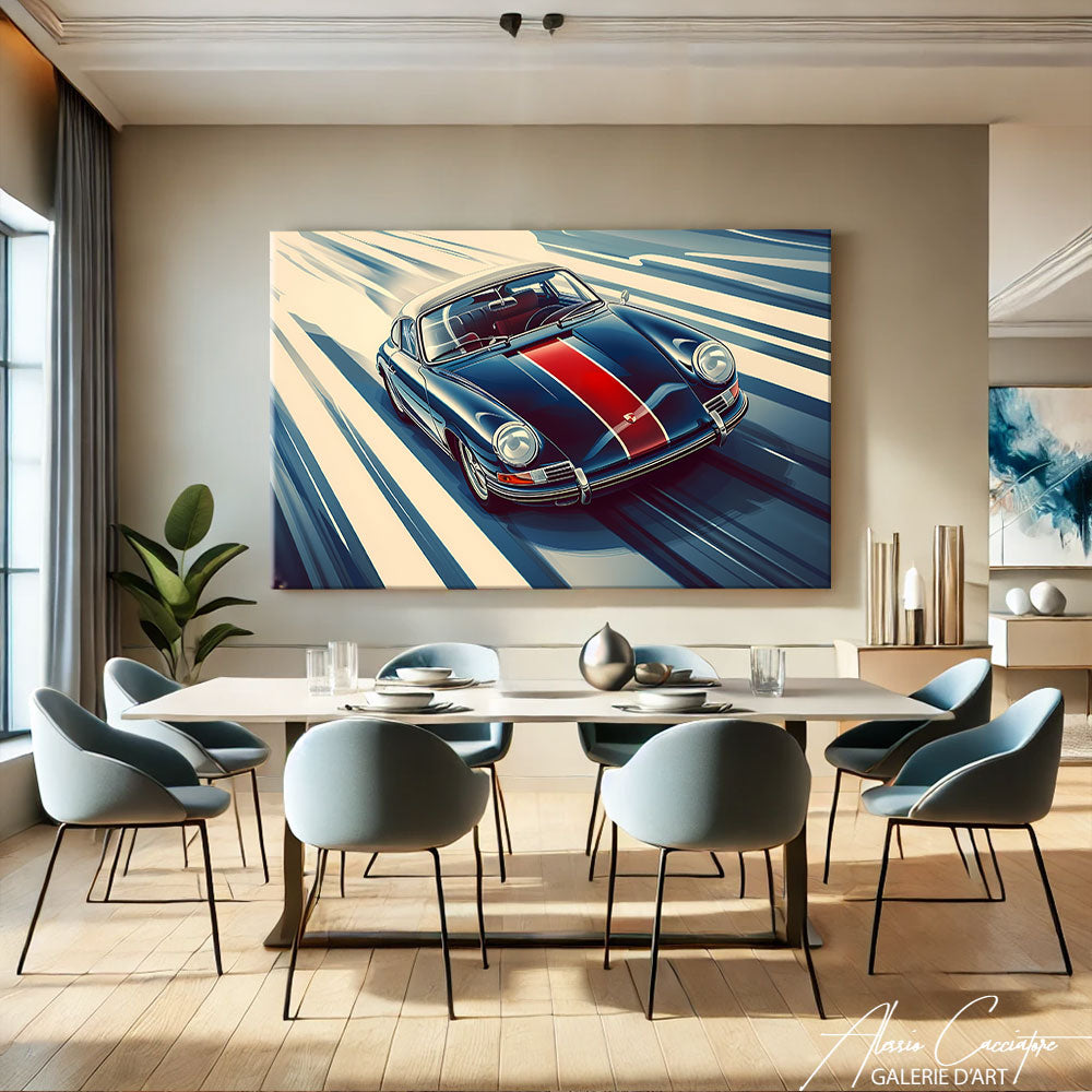 Tableau Porsche Peinture
