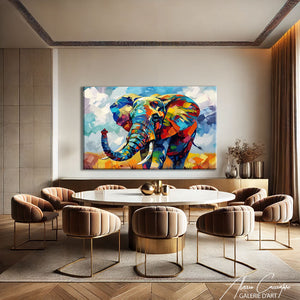 toile photo éléphant