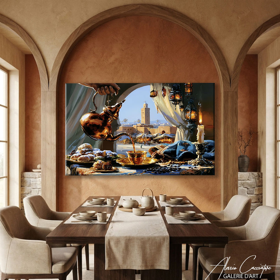 Tableau Art Marocain – mise en situation