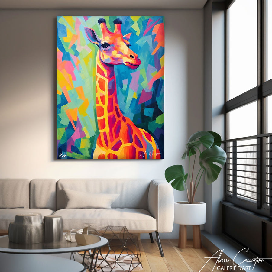 tableau de girafe – mise en situation