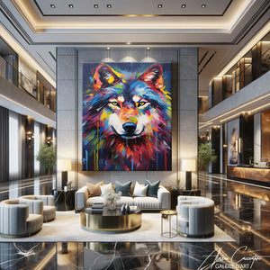 Tableau avec une Tête de Loup