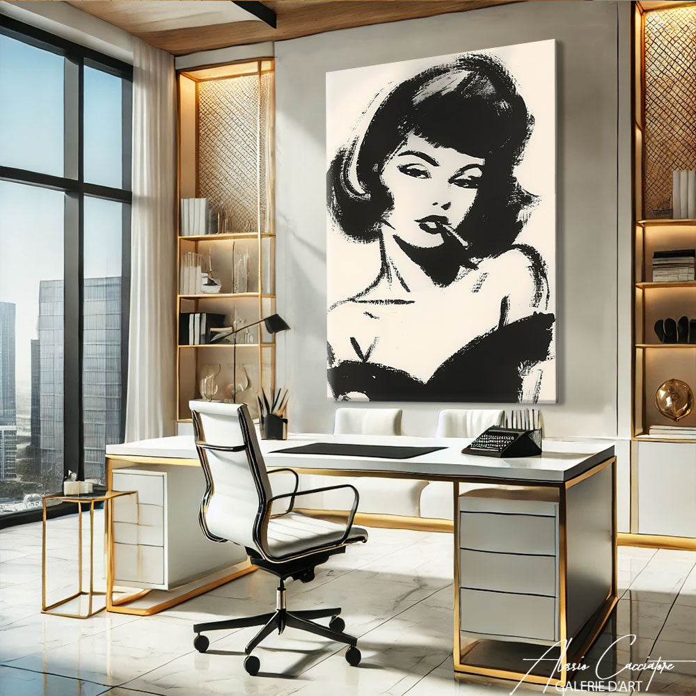 Peinture abstraite minimaliste

