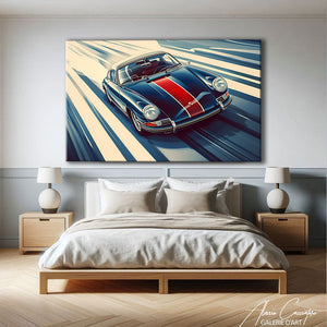 tableau porsche vintage