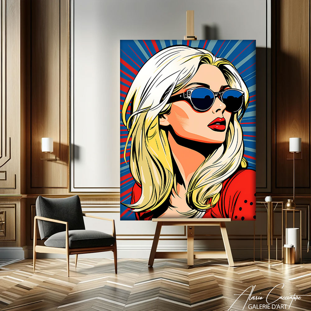 peinture pop art visage
